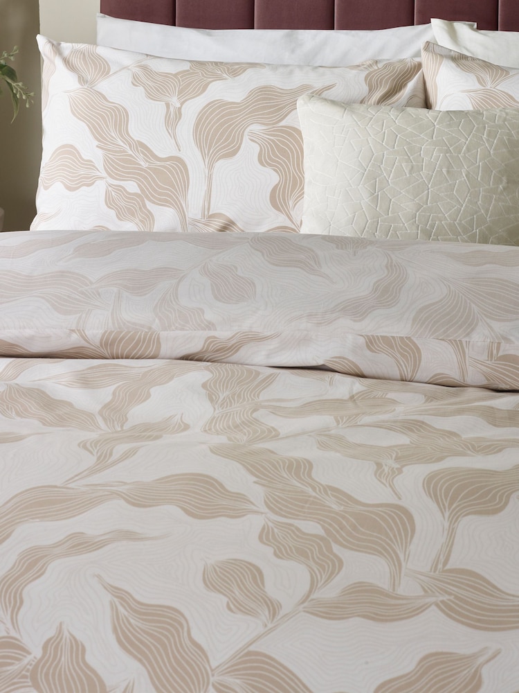 HÖEM Stone Lauro Printed Reversible Duvet Cover Set - Image 2 of 3 HÖEM Stone Lauro Printed Reversible Duvet Cover Set - Image 2 of 3