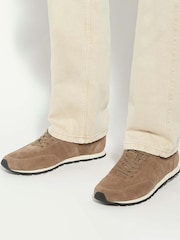 Dune London Brown Treyson Clean Panel Runner Trainers - Image 1 of 6