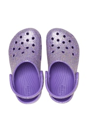 Crocs Purple Classic Fantasy Glitter Clogs - Image 6 of 7
