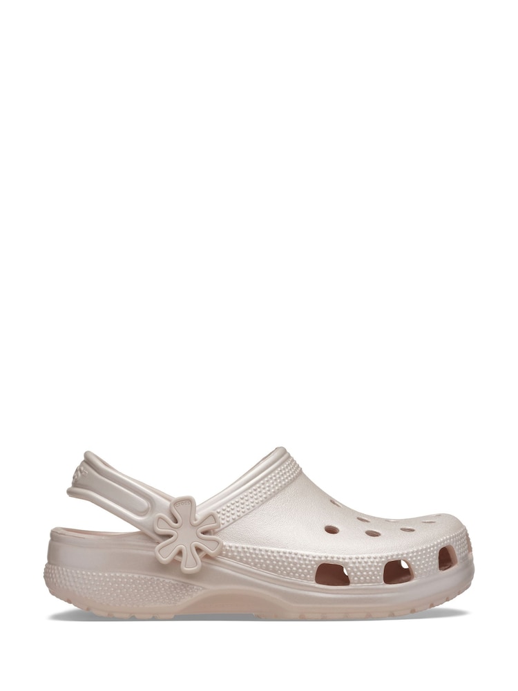 Crocs Pink Classic Pearl Shine Clogs - Image 1 of 6
