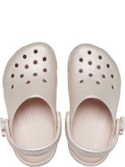 Crocs Pink Classic Pearl Shine Clogs - Image 6 of 6