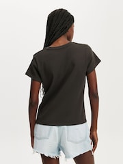 Cotton On Black Baby Graphic T-Shirt - Image 2 of 4