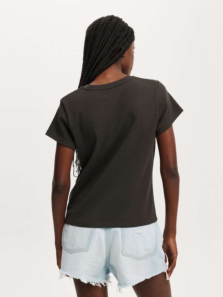 Cotton On Black Baby Graphic T-Shirt - Image 2 of 4