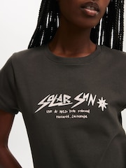 Cotton On Black Baby Graphic T-Shirt - Image 4 of 4