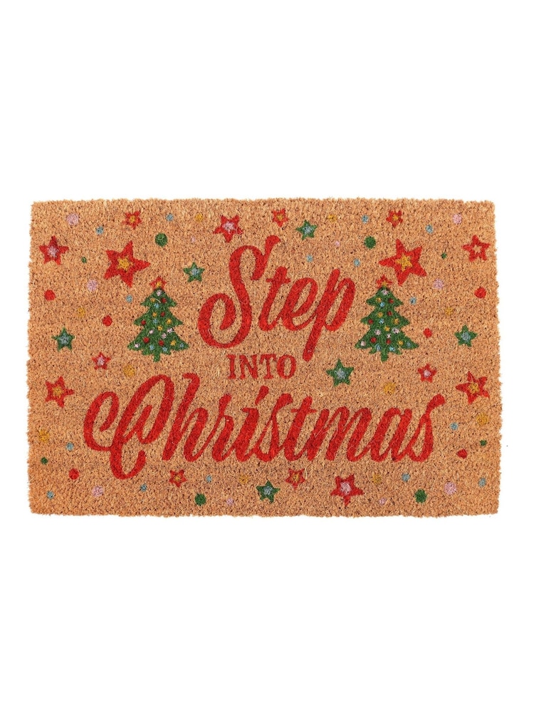 Something Different Natural Step Into Christmas Doormat - Image 2 of 3