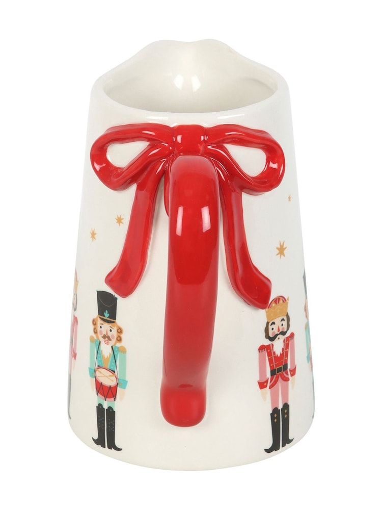 Something Different White Nutcracker Ceramic Flower Jug with Bow - Image 4 of 4 Something Different White Nutcracker Ceramic Flower Jug with Bow - Image 4 of 4
