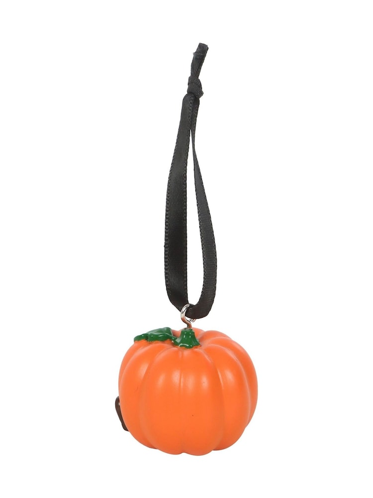 Something Different Orange Cute Smiling Pumpkin Hanging Ornament - Image 4 of 4
