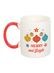 Something Different White Merry and Bright Bauble Mug - Image 3 of 4