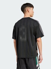 adidas Originals Black 90s Stripe Jersey - Image 5 of 5