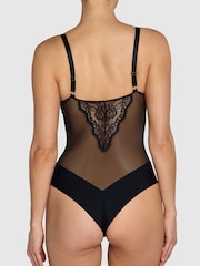 Heist The Bridget Microfibre and Lace Black Bodysuit - Imagem 4 de 5