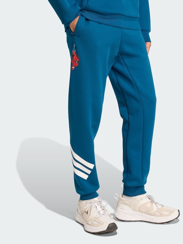 adidas Blue Marvel Spider-man Sweat Tracksuit Jogger - Image 1 of 5