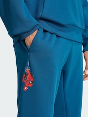 adidas Blue Marvel Spider-man Sweat Tracksuit Jogger - Image 3 of 5