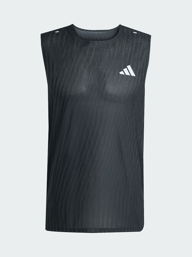 adidas Black Adi365 Running CLIMACOOL+ Tank Top - Image 6 of 6 adidas Black Adi365 Running CLIMACOOL+ Tank Top - Image 6 of 6