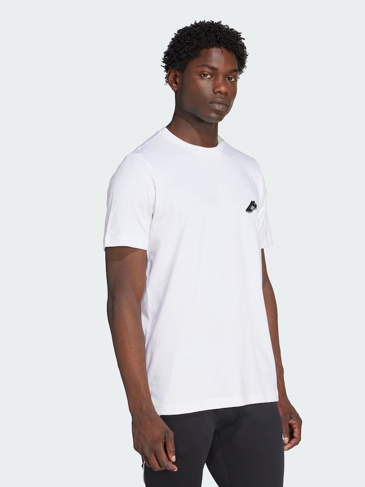 adidas White Copa Graphic T-Shirt - Image 1 of 5 adidas White Copa Graphic T-Shirt - Image 1 of 5