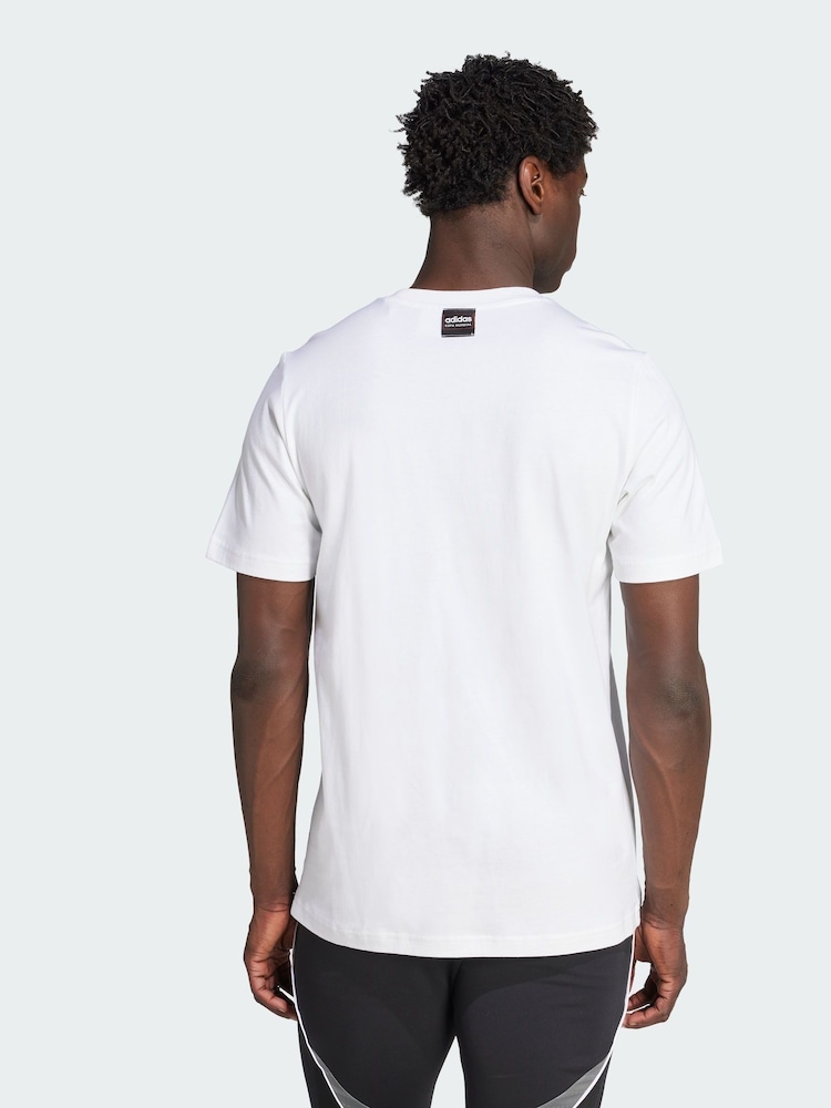 adidas White Copa Graphic T-Shirt - Image 2 of 5 adidas White Copa Graphic T-Shirt - Image 2 of 5