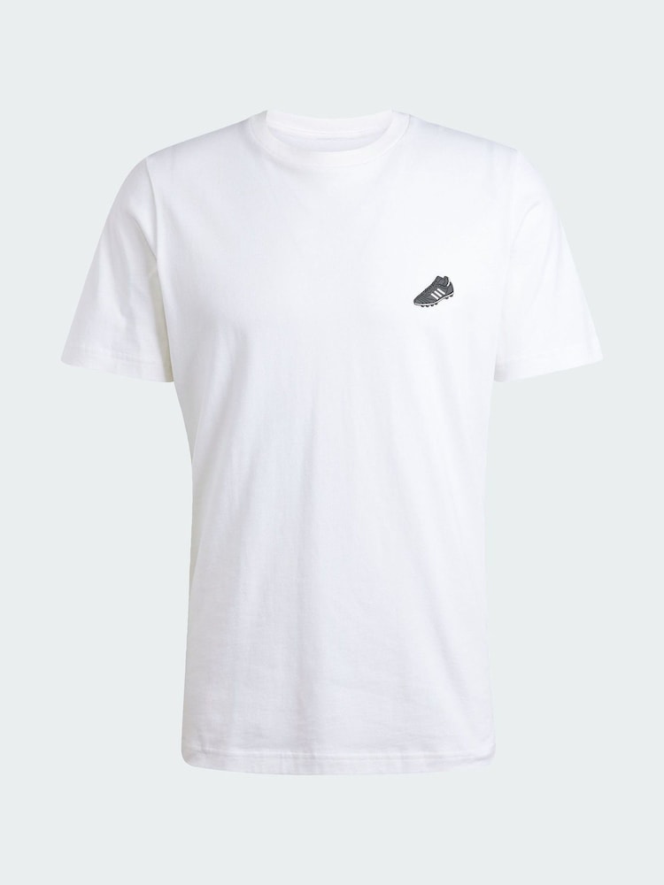 adidas White Copa Graphic T-Shirt - Image 5 of 5 adidas White Copa Graphic T-Shirt - Image 5 of 5