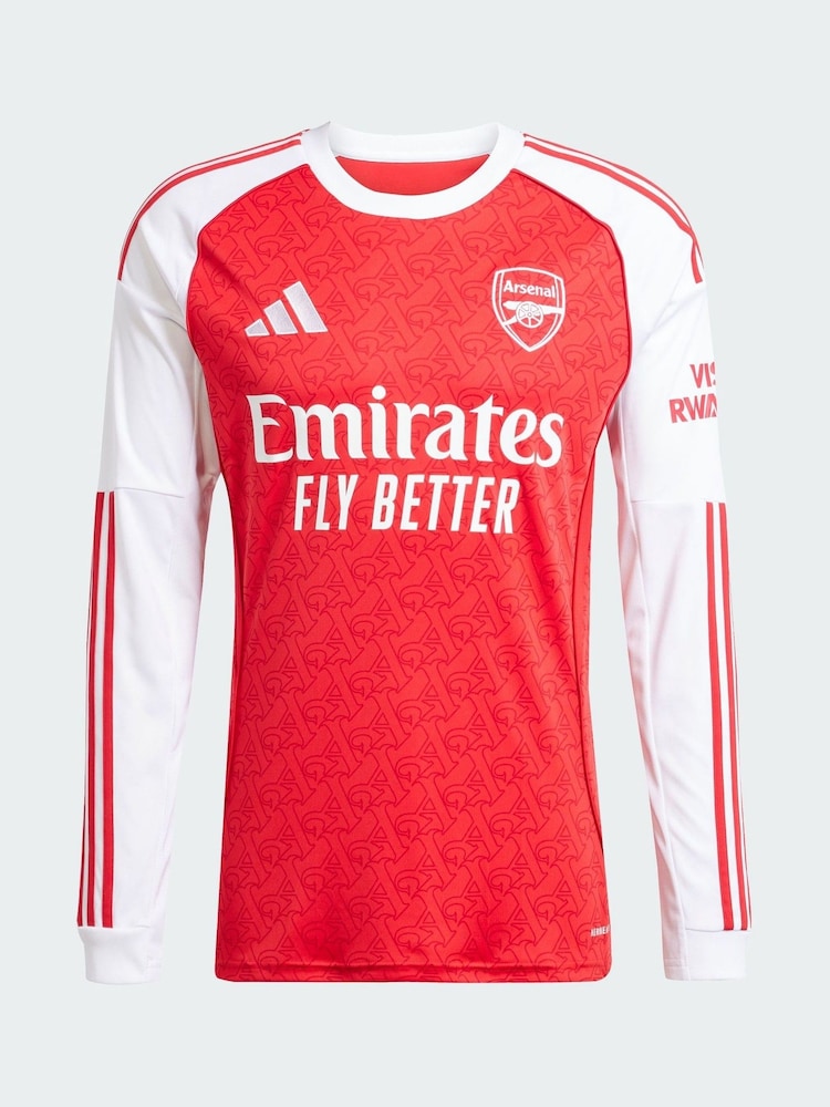 adidas Red Arsenal 25/26 Long Sleeve Home Jersey - Image 5 of 5