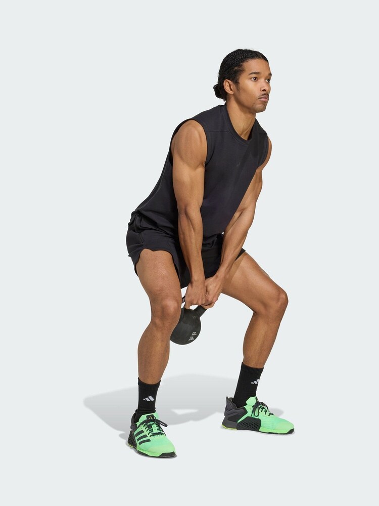 adidas Black D4T X Sleeveless Tank Top - Image 1 of 5 adidas Black D4T X Sleeveless Tank Top - Image 1 of 5