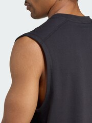 adidas Black D4T X Sleeveless Tank Top - Image 2 of 5