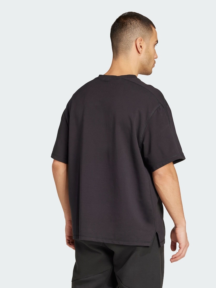 adidas Black D4T X T-Shirt - Image 2 of 5