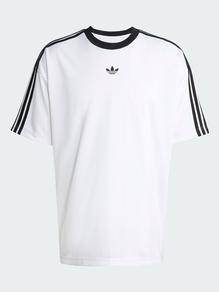 adidas Originals White Adicolor Jacquard Jersey - Image 5 of 5