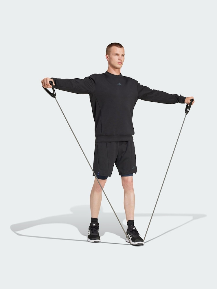 adidas Black Designed For Training Crew Sweatshirt - Image 1 of 4
