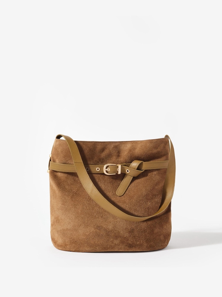 Mint Velvet Suede Bucket Bag - صورة 1 من 4 Mint Velvet Suede Bucket Bag - صورة 1 من 4