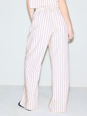 Pink/Black Stripe Chenille Wide Leg Trousers - Image 3 of 4