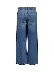 ONLY Blue Elasticated Waist Wide Leg Jeans - Image 7 of 7