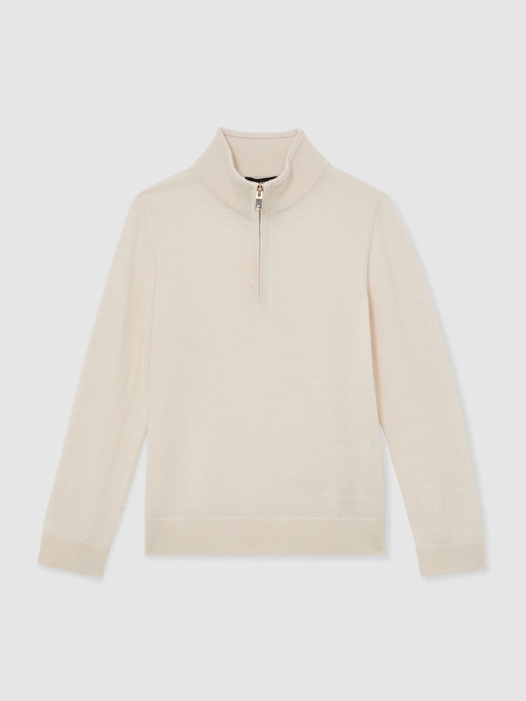Reiss Snow White Blackhall Jumper - Image 1 of 4 Reiss Snow White Blackhall Jumper - Image 1 of 4