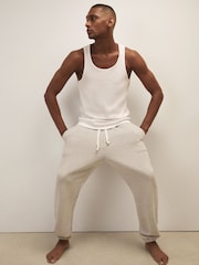 Reiss Grey Melange Jeté Reiss | Royal Ballet Cuffed Joggers - Image 4 of 6