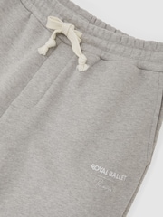 Reiss Grey Melange Jeté Reiss | Royal Ballet Cuffed Joggers - Image 6 of 6