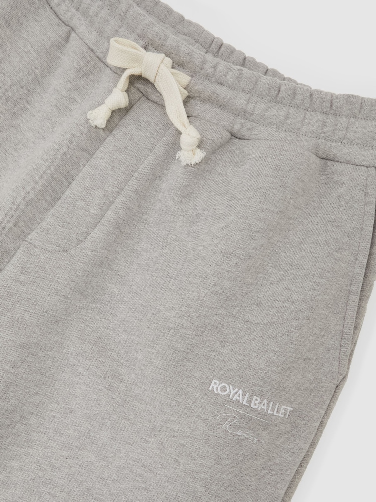 Reiss Grey Melange Jeté Reiss | Royal Ballet Cuffed Joggers - Image 6 of 6 Reiss Grey Melange Jeté Reiss | Royal Ballet Cuffed Joggers - Image 6 of 6