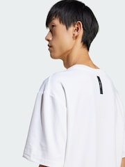 adidas White Loose Fit Z.N.E. T-Shirt - Image 3 of 5