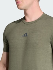 adidas Green Designed for Training Workout T-Shirt - Image 3 of 4