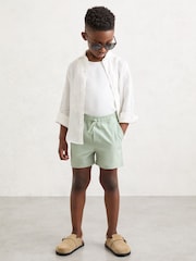 Reiss Mint Green Cliff Drawstring Swim Shorts - Image 1 of 6
