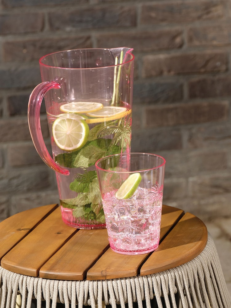 Decoris Pitcher & Plastic Glasses Set - Image 1 of 2