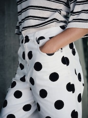 Chocolate Brown Spot Chino Jorts Shorts - Image 5 of 8