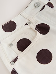 Chocolate Brown Spot Chino Jorts Shorts - Image 8 of 8
