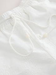 White Crochet Trim Shorts - Image 2 of 3