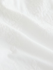 White Crochet Trim Shorts - Image 3 of 3