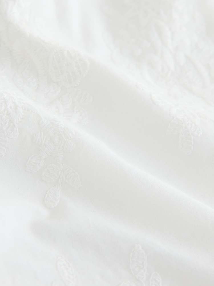 White Crochet Trim Shorts - Image 3 of 3 White Crochet Trim Shorts - Image 3 of 3