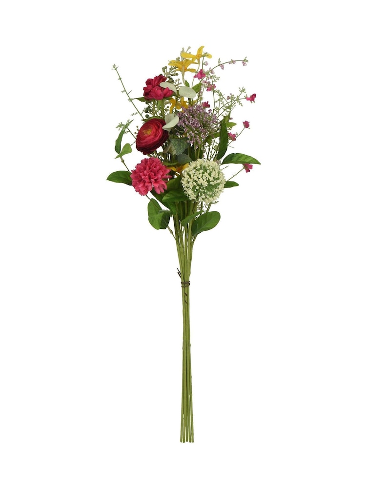 Decoris Peony & Daisy Wildflower Faux Bouquet - Image 2 of 3 Decoris Peony & Daisy Wildflower Faux Bouquet - Image 2 of 3
