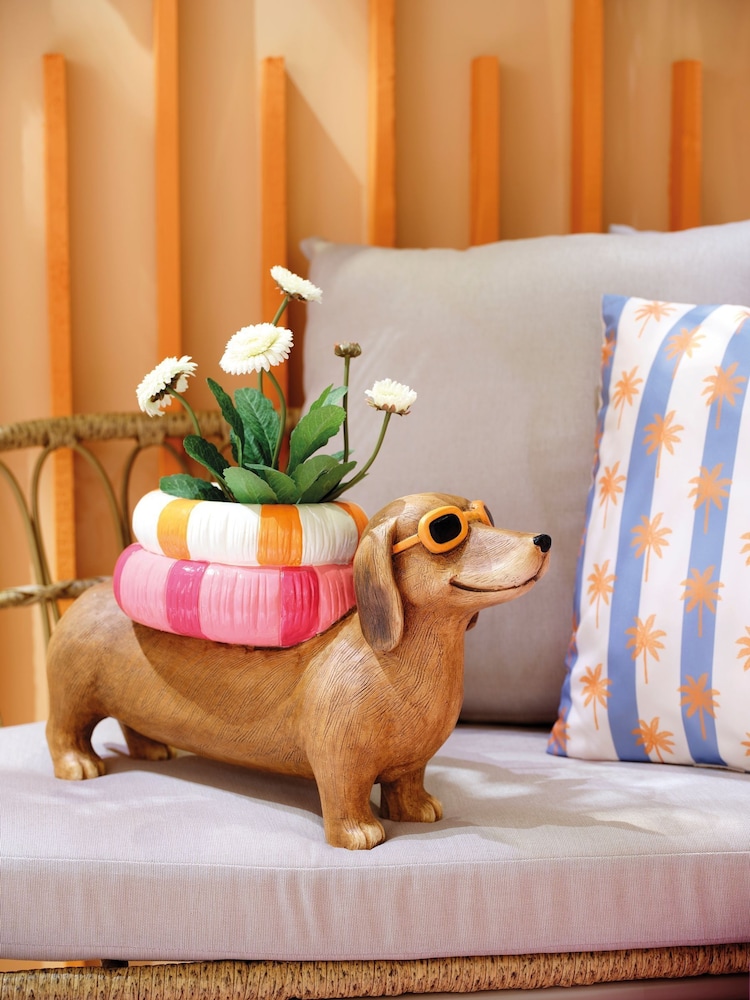 Decoris Sausage Dog Planter - Image 1 of 2