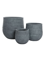 Decoris Set of 3 Jamie Plastic Planters - Image 2 of 3