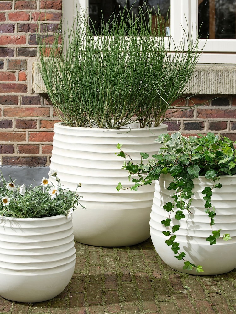 Decoris Set of 3 Jamie plastic Planters - Image 1 of 3 Decoris Set of 3 Jamie plastic Planters - Image 1 of 3