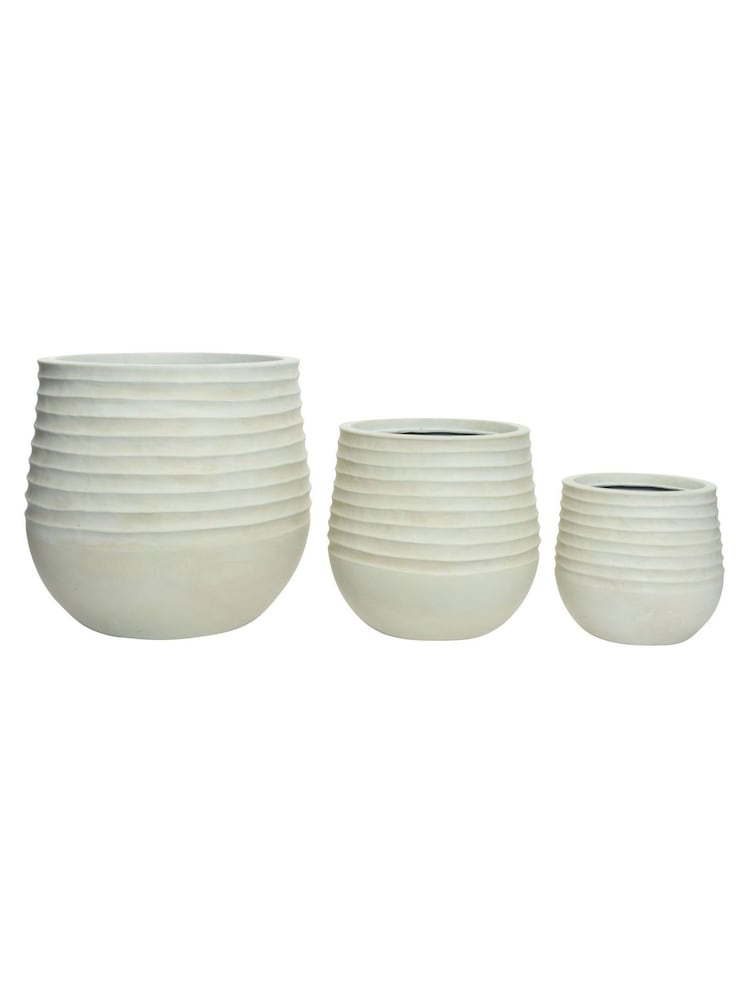 Decoris Set of 3 Jamie plastic Planters - Image 3 of 3 Decoris Set of 3 Jamie plastic Planters - Image 3 of 3