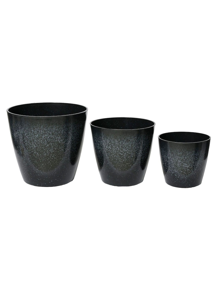 Decoris Set of 3 Felix Plastic Planters - Image 3 of 3