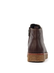 Lunar Claire III  Leather Ankle Brown Boots - Image 5 of 8