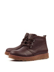 Lunar Claire III  Leather Ankle Brown Boots - Image 6 of 8